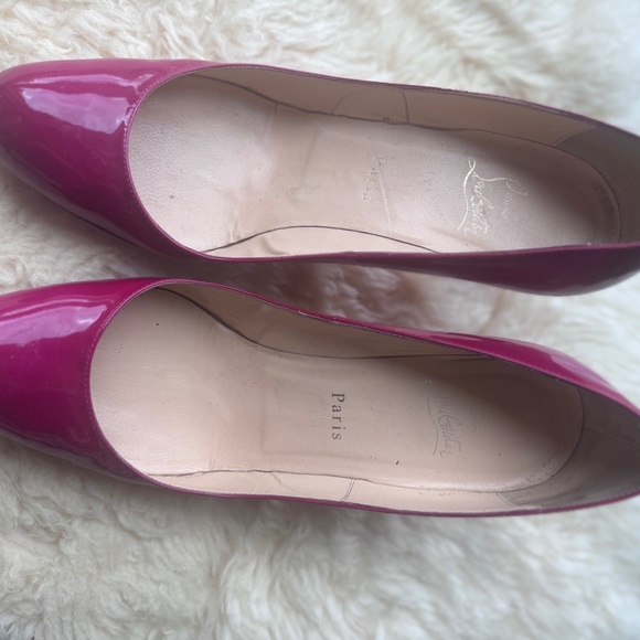 Christian Louboutin Fuchsia Patent Leather Pumps | Size 41 - Picture 6 of 10